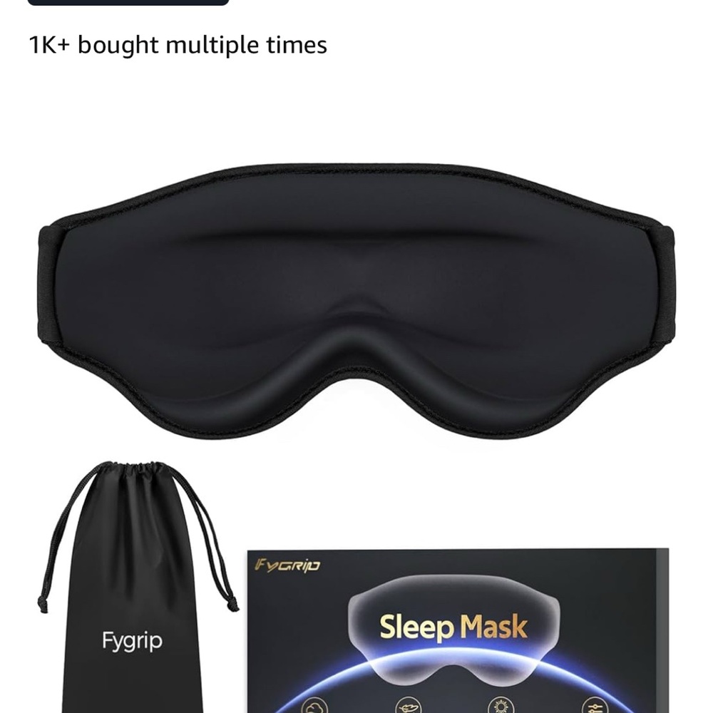 Black Ergonomic Face Mask with Padded Comfort